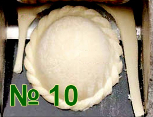Формующий узел пельменного аппарата ЮМЗ QT-10/80 №10 (сатурн, плетеные края 12 - 14 г)