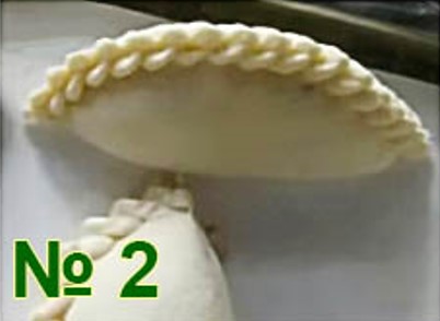 Формующий узел пельменного аппарата ЮМЗ QT-150 №2 (имитация лепки: полумесяц, плет края, 16-18гр)